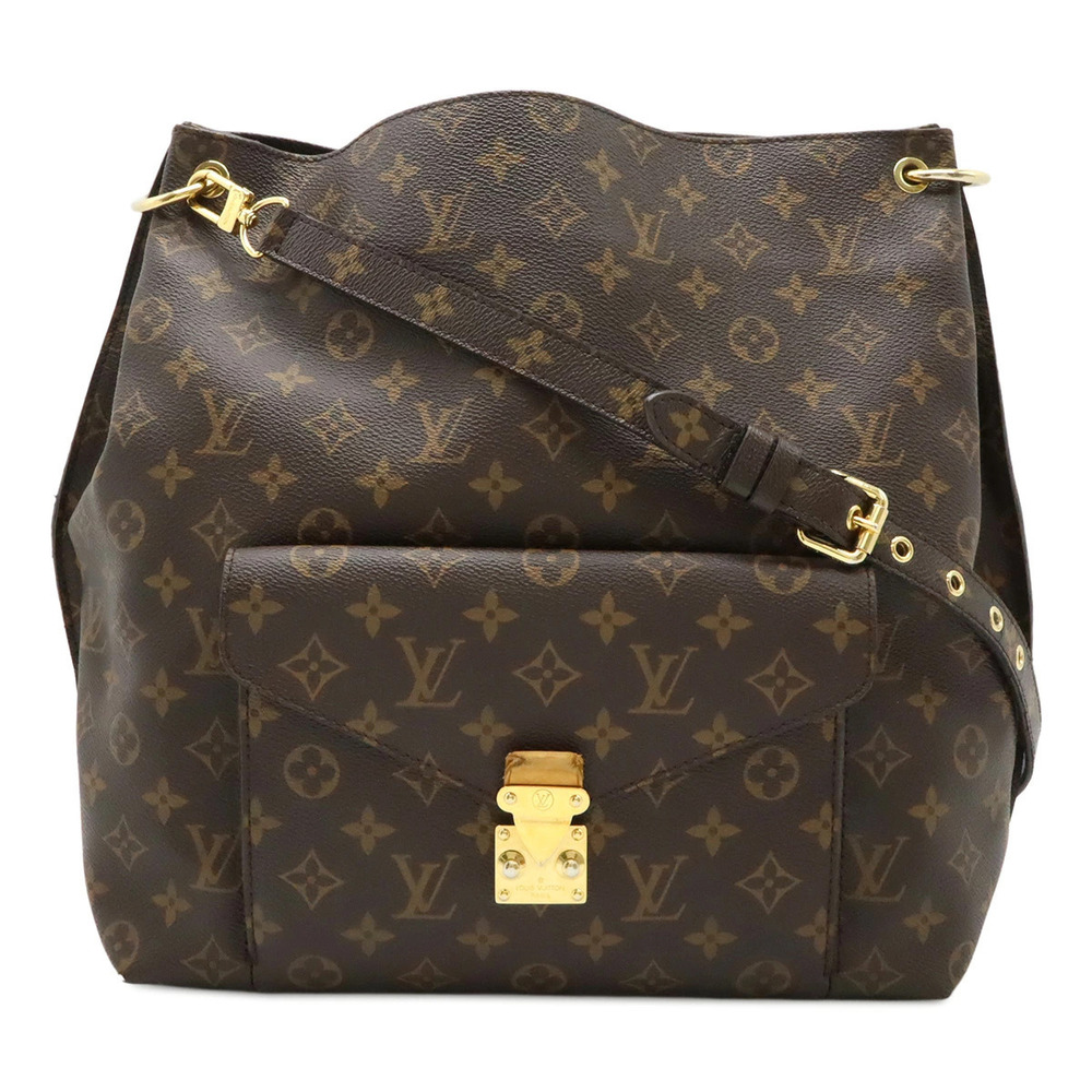 LOUIS VUITTON Monogram Metis Shoulder Bag Hobo Strap
